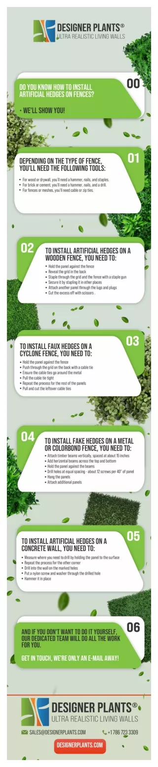 how-to-install-artificial-hedge-on-fence