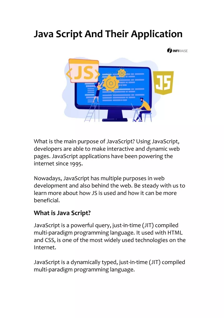 java script and their application