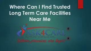 Where Can I Find Trusted Long Term Care