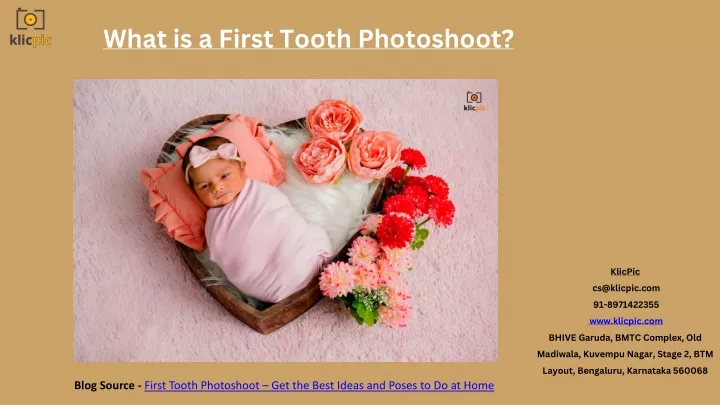 what is a first tooth photoshoot