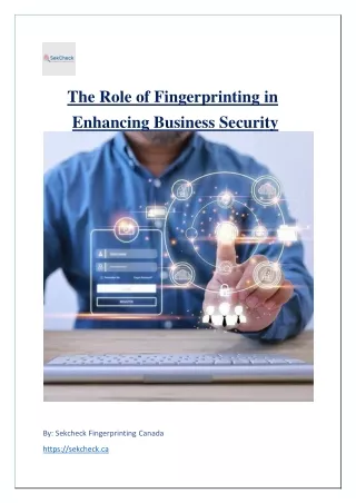 the role of fingerprinting in enhancing business