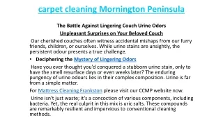 carpet cleaning Mornington Peninsula