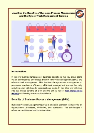 unveiling the benefits of business process