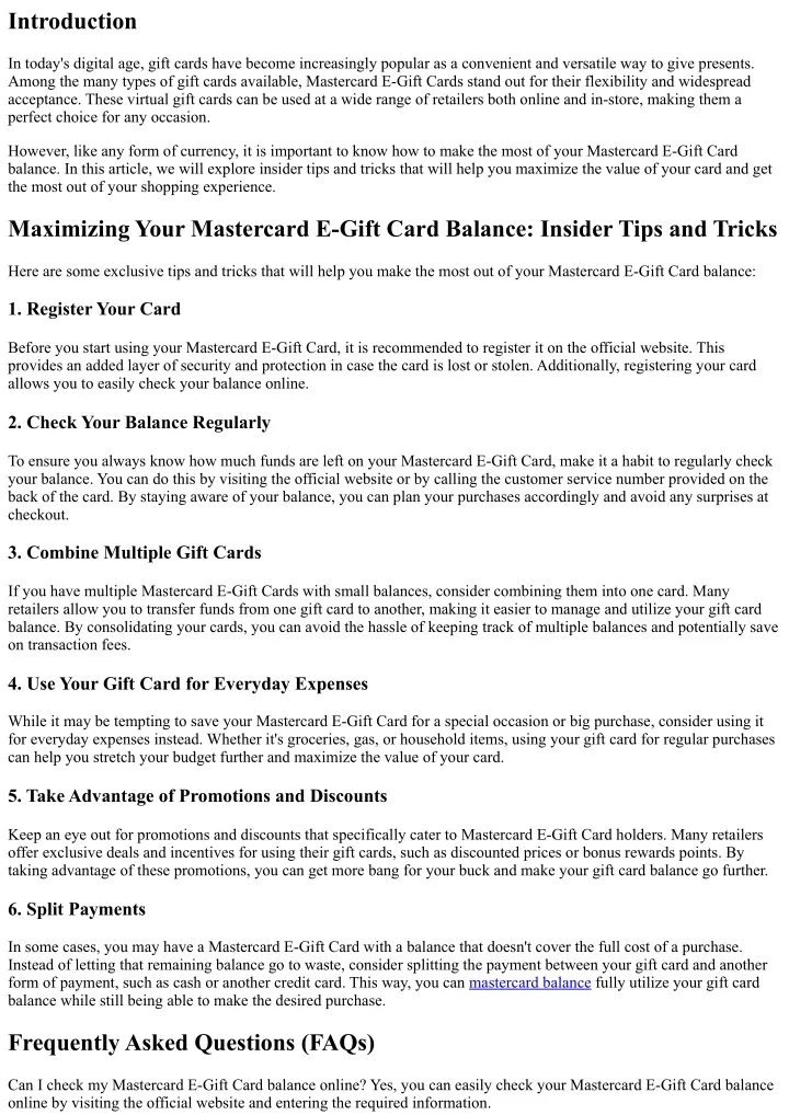 Gift Cards: How do I transfer a Gift Card balance?