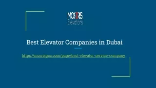 Best Elevator Companies in Dubai (1)