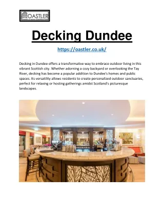 Decking Dundee