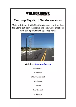 Teardrop Flags Nz | Blackhawks.co.nz
