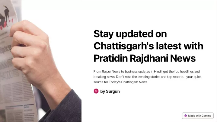 stay updated on chattisgarh s latest with