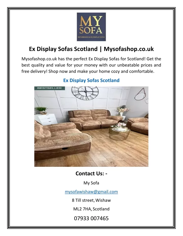 ex display sofas scotland mysofashop co uk