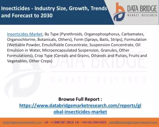 insecticides industry size growth trends