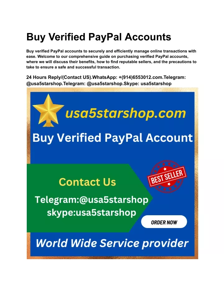 buy verified paypal accounts