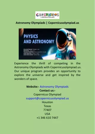 astronomy olympiads copernicusolympiad us
