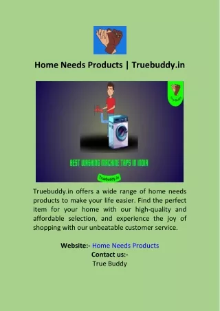 Home Needs Products  Truebuddy.in
