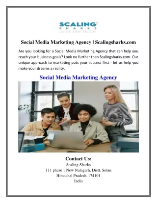 Social Media Marketing Agency | Scalingsharks.com