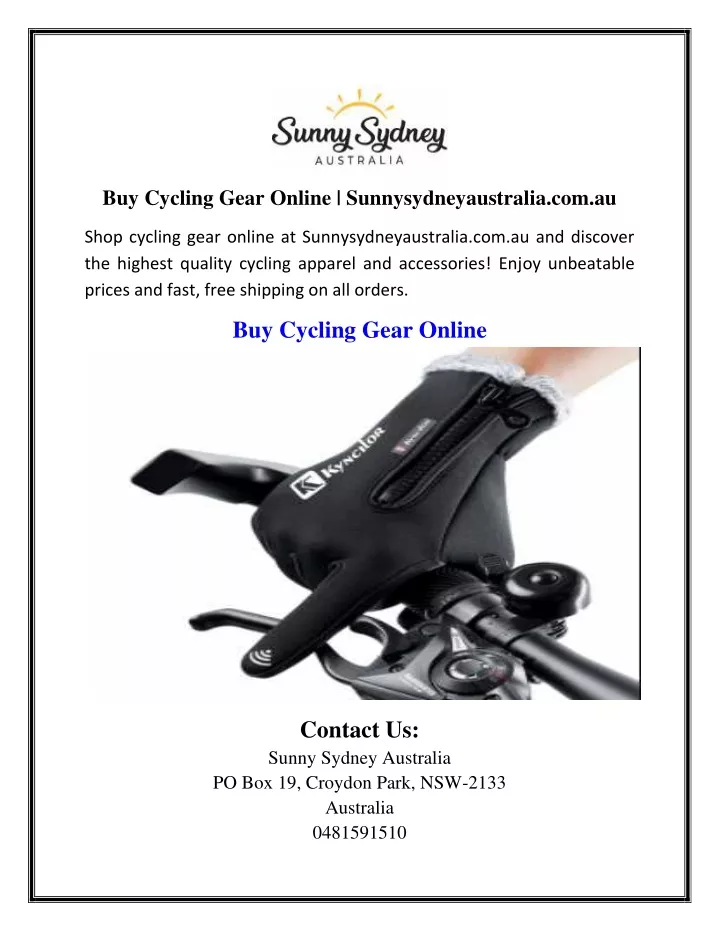 buy cycling gear online sunnysydneyaustralia
