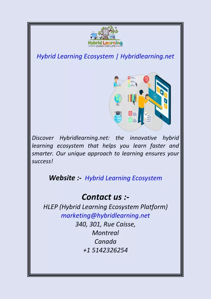 hybrid learning ecosystem hybridlearning net