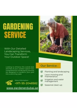 Gardening Services