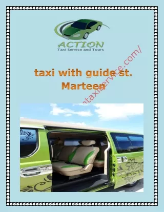 taxi with guide st. Marteen