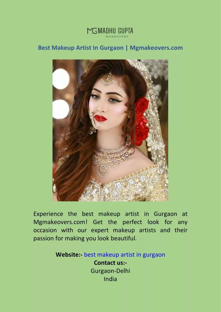 best makeup artist in gurgaon mgmakeovers com
