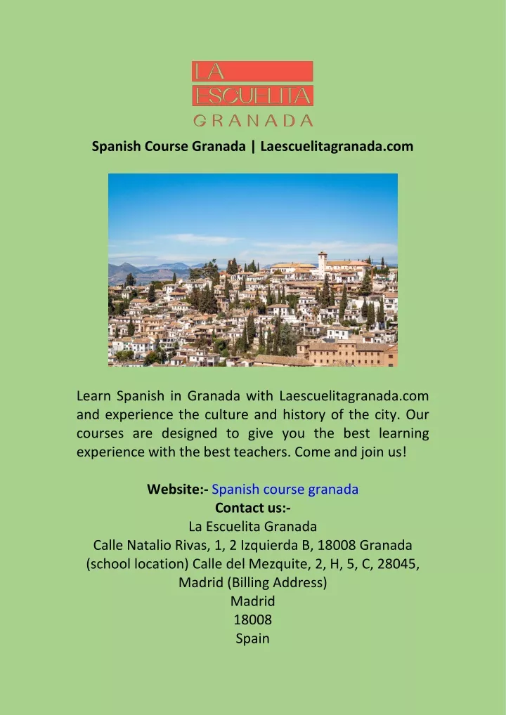 spanish course granada laescuelitagranada com