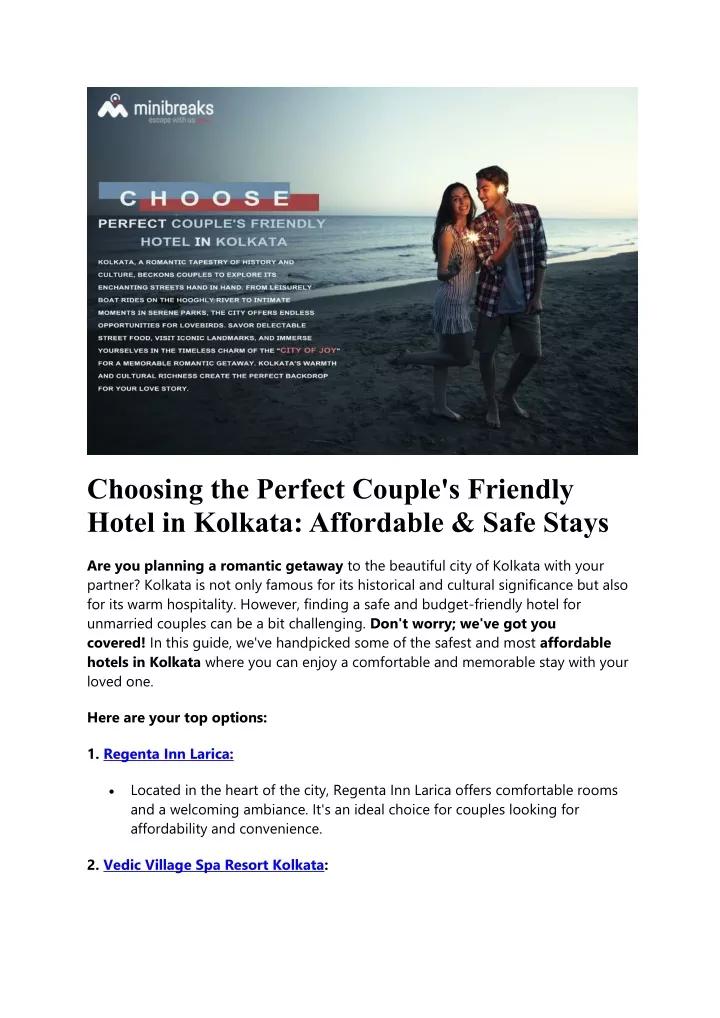 choosing the perfect couple s friendly hotel