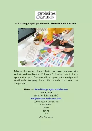 Brand Design Agency Melbourne  Websitesandbrands.com