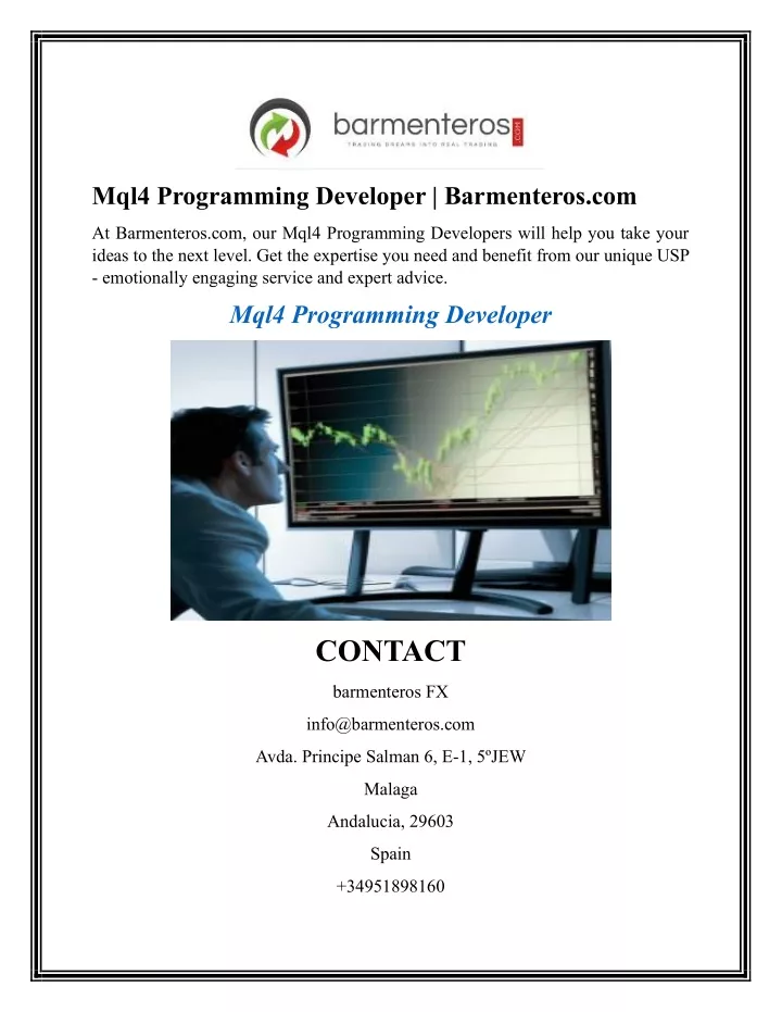 mql4 programming developer barmenteros com