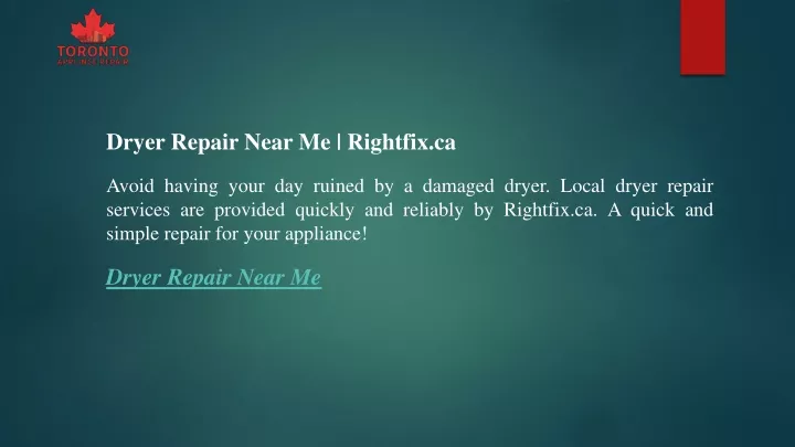 dryer repair near me rightfix ca avoid having