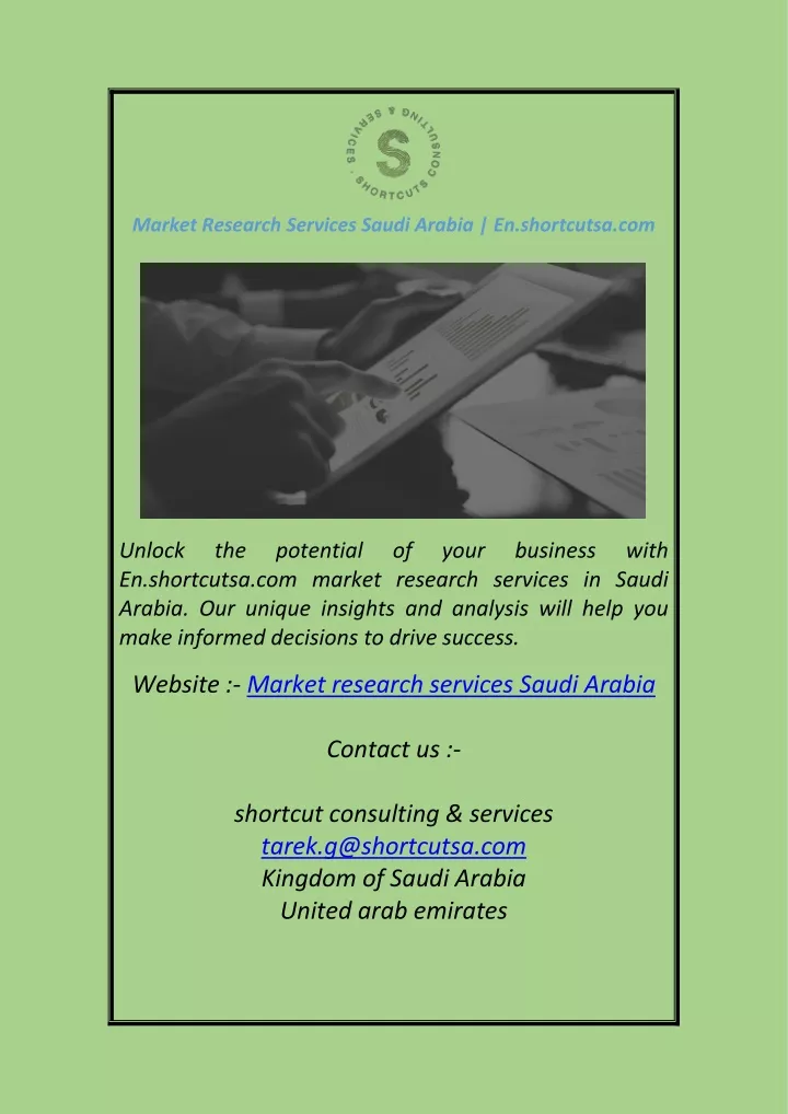 market research services saudi arabia