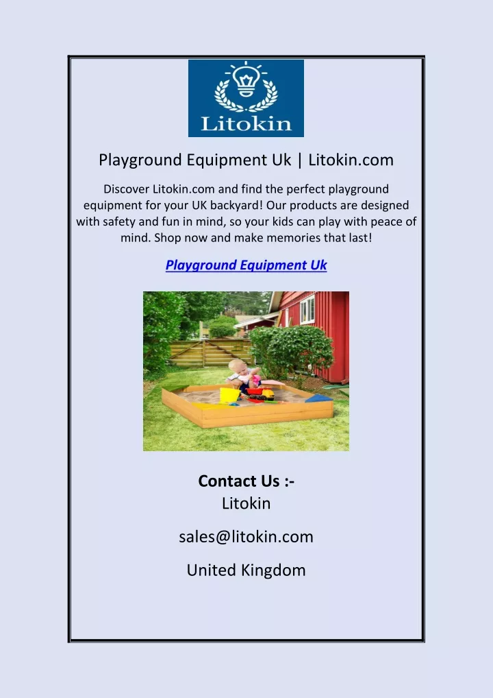 playground equipment uk litokin com