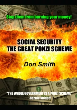 ⭐DOWNLOAD⭐ Book [PDF]  SOCIAL SECURITY: THE GREAT PONZI SCHEME