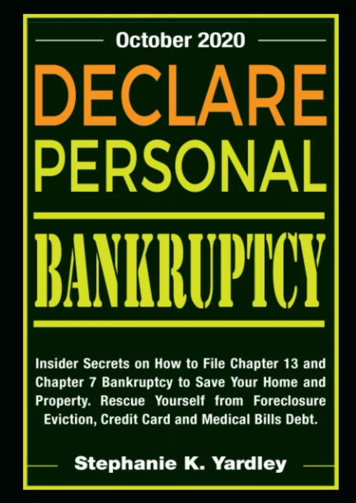 pdf read download declare personal bankruptcy