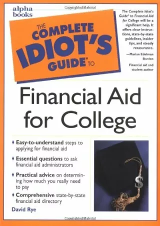 [PDF ✔Read❤ ONLINE] Complete Idiot's Guide to Financial Aid for College