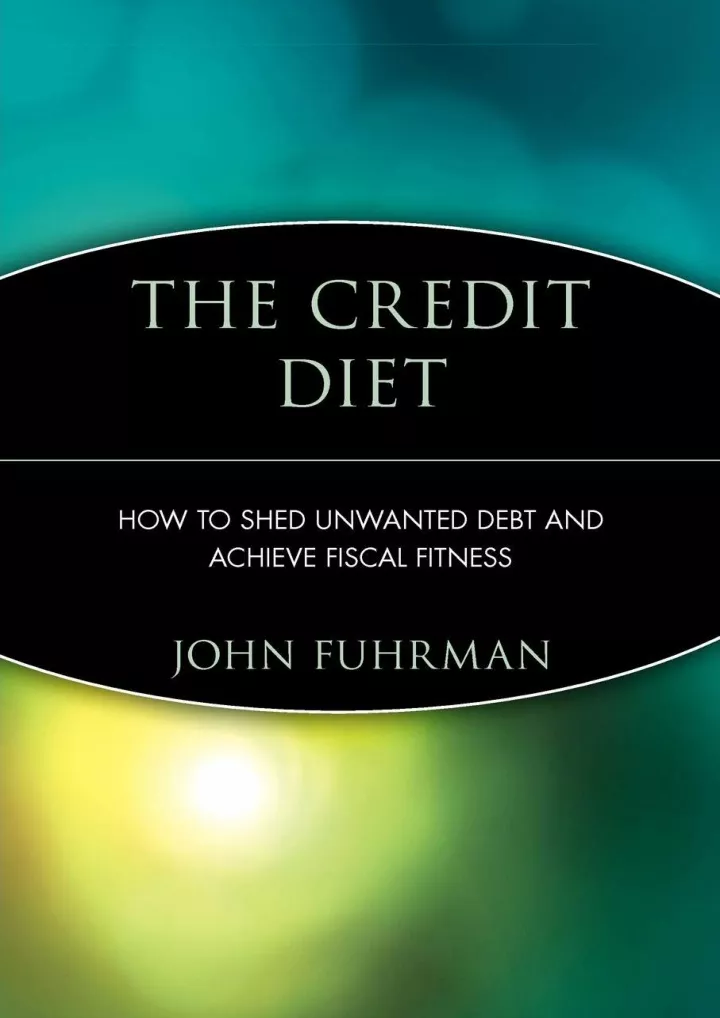 download book pdf the credit diet download