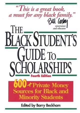 ⭐DOWNLOAD⭐ Book [PDF]  The Black Student's Guide to Scholarships, Revised Editio