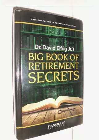 ✔Read❤ [PDF]  Big Book of Retirement Secrets by David Eifrig Jr (2015-12-24)