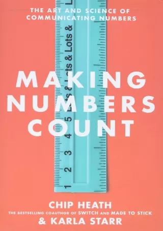 ⭐DOWNLOAD⭐ Book [PDF]  Making Numbers Count: The Art and Science of Communicatin