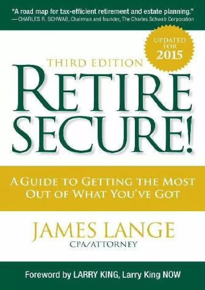 pdf retire secure a guide to getting the most