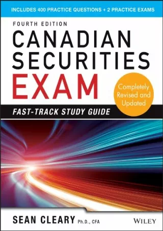 [PDF ✔Read❤ ONLINE]  Canadian Securities Exam Fast-Track Study Guide