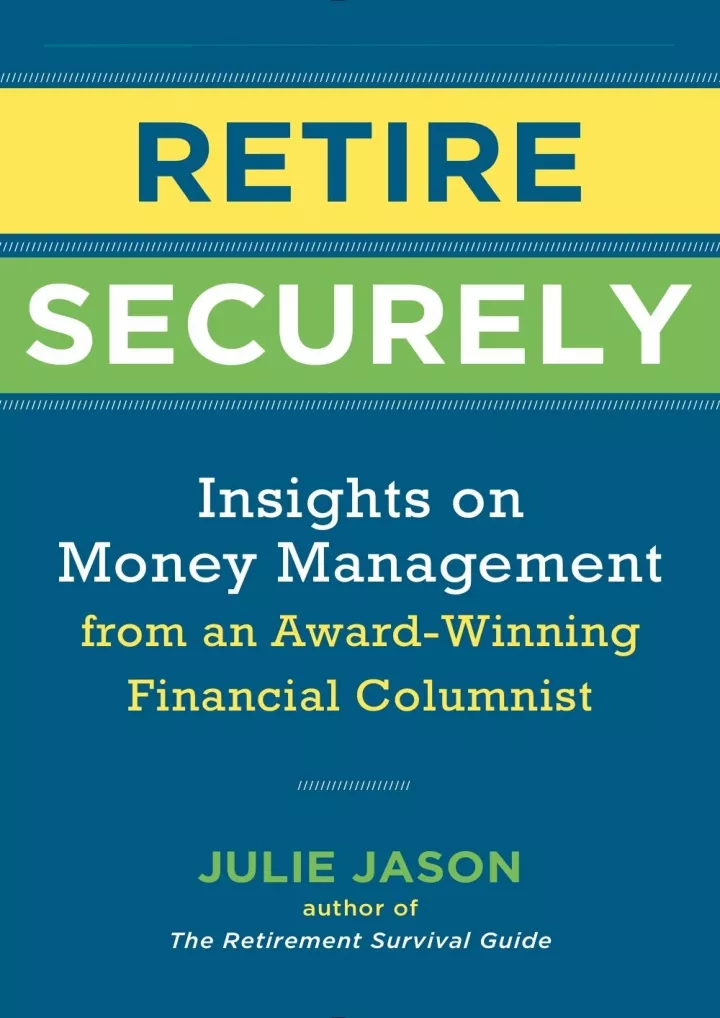 download book pdf retire securely insights
