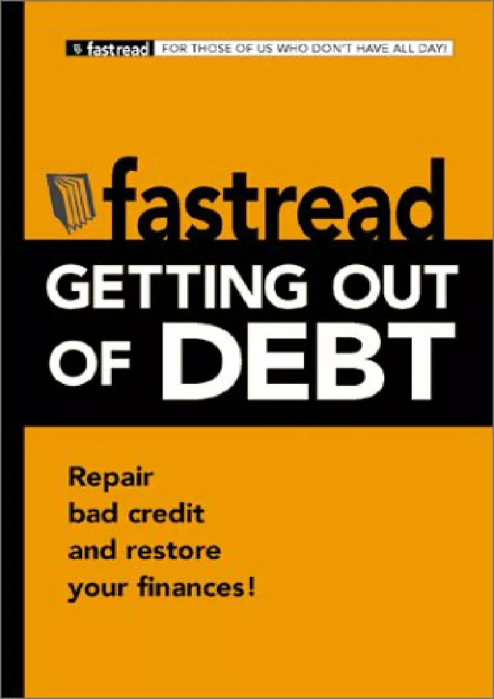 read pdf fastread getting out of debt download