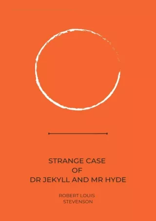 √PDF_  strange case of dr jekyll and mr hyde by Robert Louis Stevenson