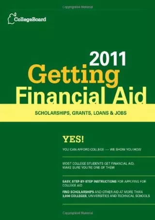 ✔Read❤ ebook [PDF]  Getting Financial Aid 2011 (College Board Guide To Getting F