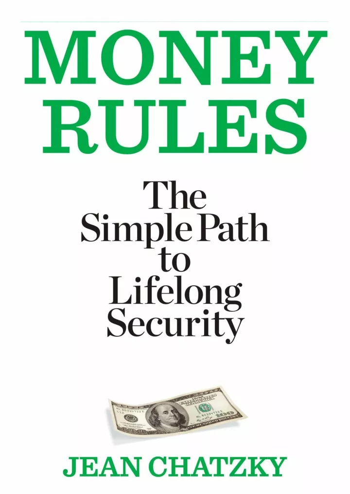 read pdf money rules the simple path to lifelong