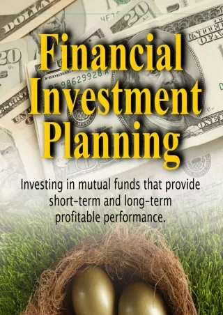 [PDF] ⭐DOWNLOAD⭐  Financial Investments Planning: Investing in mutual funds that
