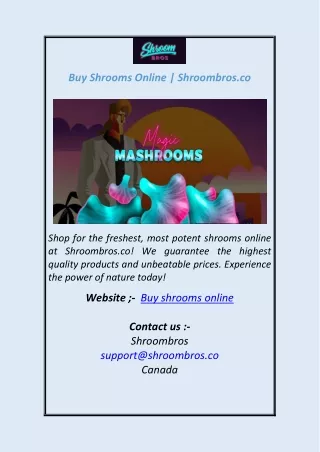 Buy Shrooms Online Shroombros.co