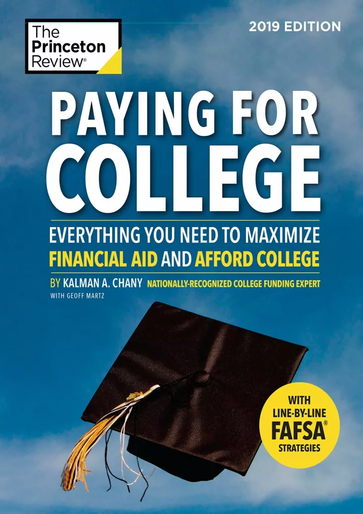 read pdf paying for college 2019 edition