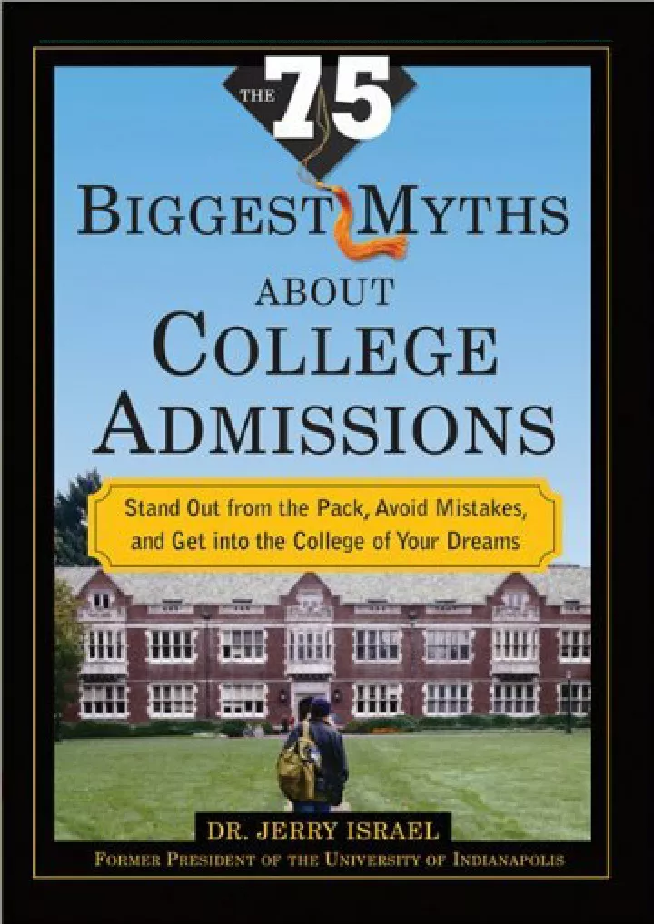 read download the 75 biggest myths about college