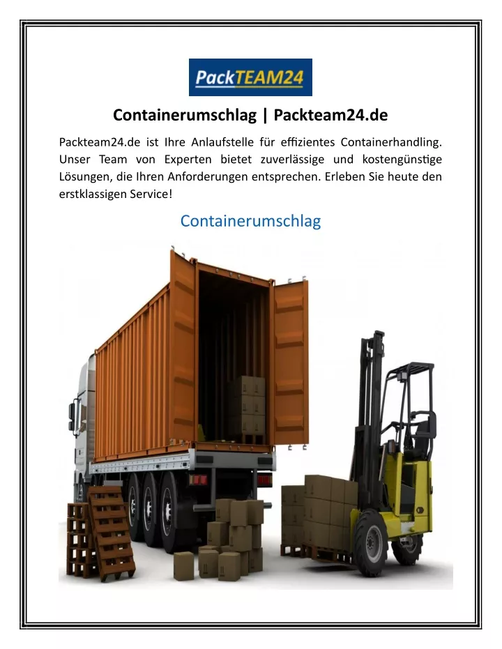 containerumschlag packteam24 de