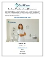 Dha General Practitioner Exam - slide 1